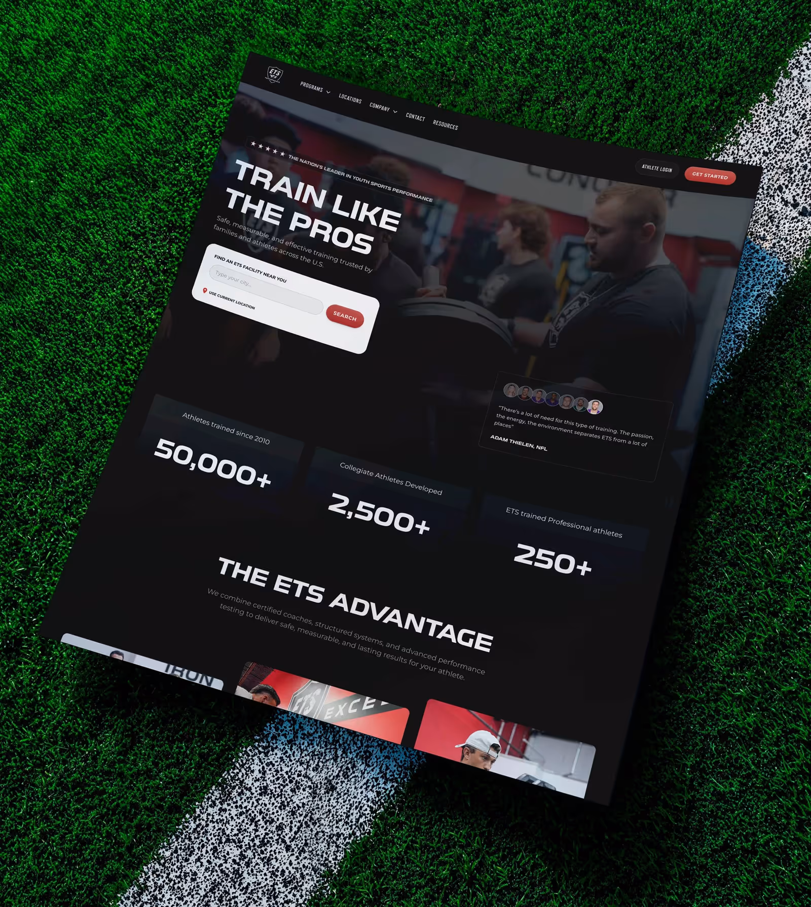 Fitness franchise Webflow platform preview