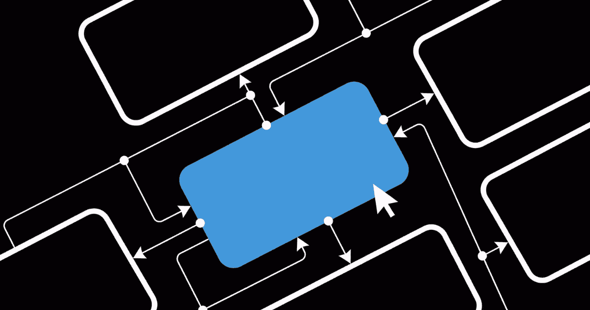 Abstract graphic of connected modules and central block symbolising custom API integrations.