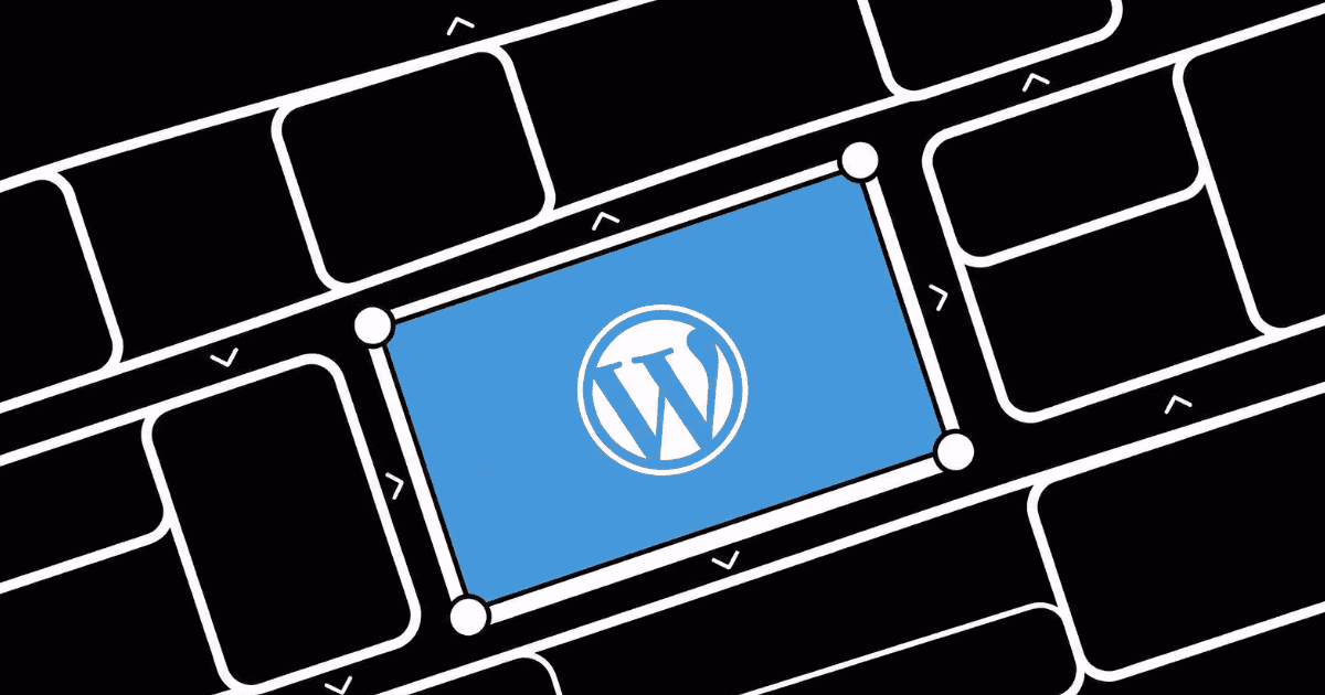 Abstract layout tiles with central WordPress panel, representing custom WordPress development.