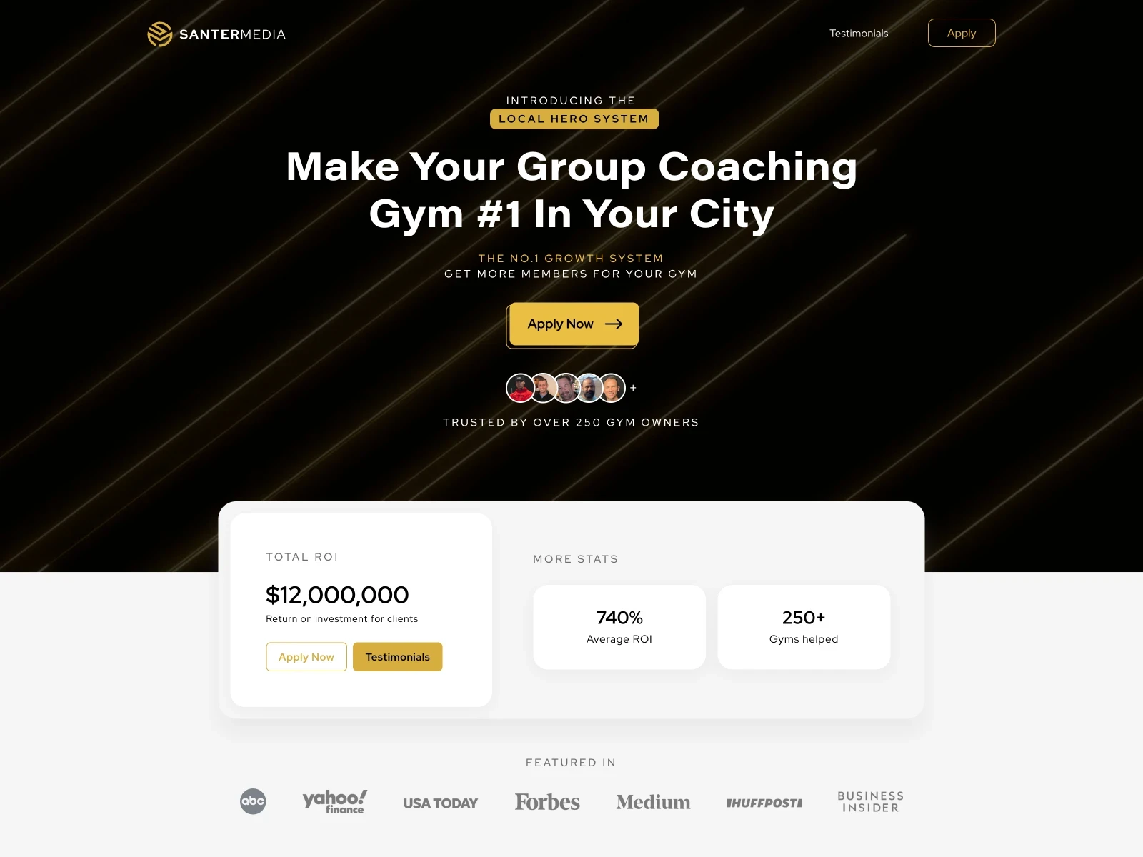 SanterMedia website homepage