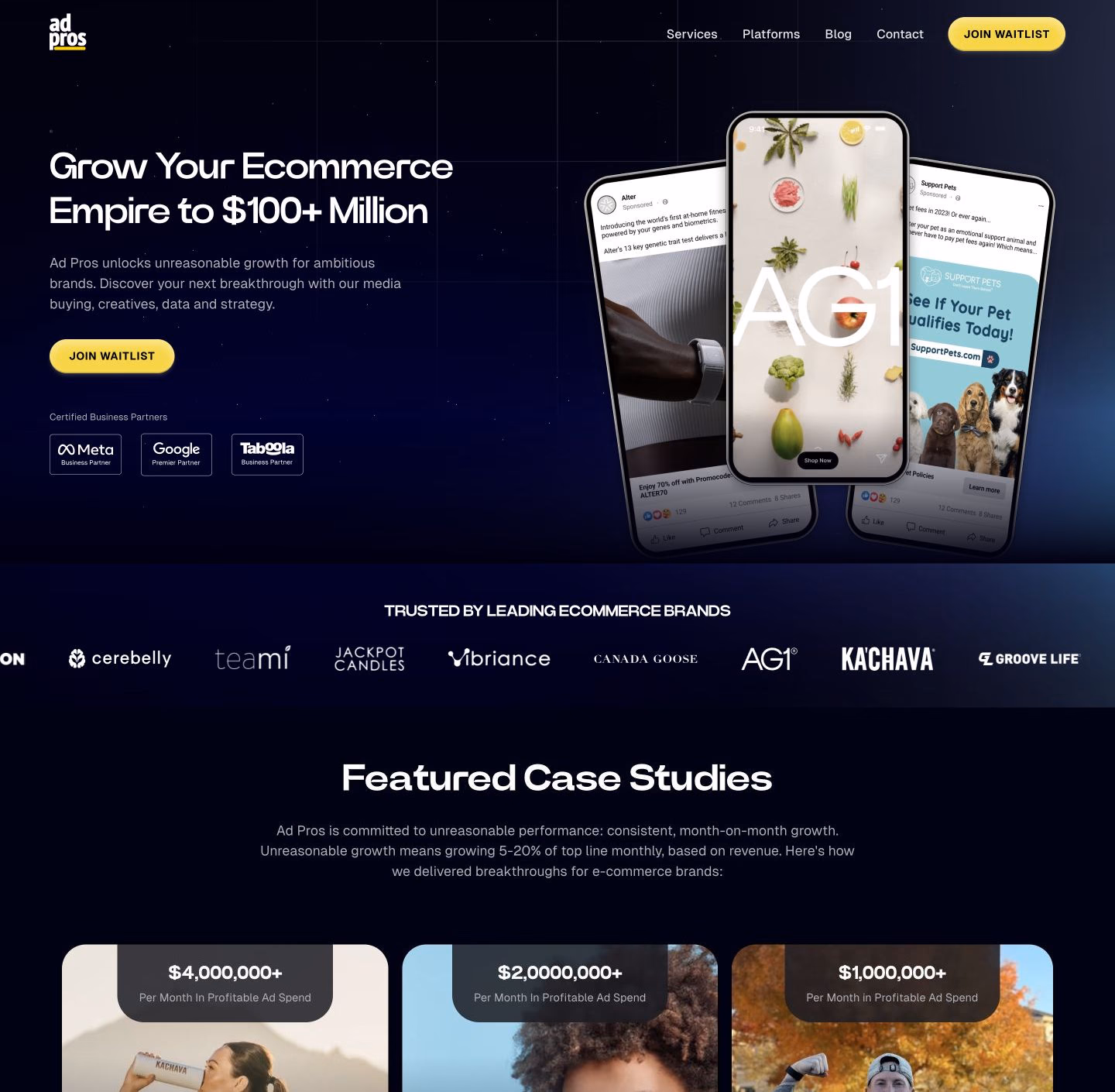 Ad Pros website