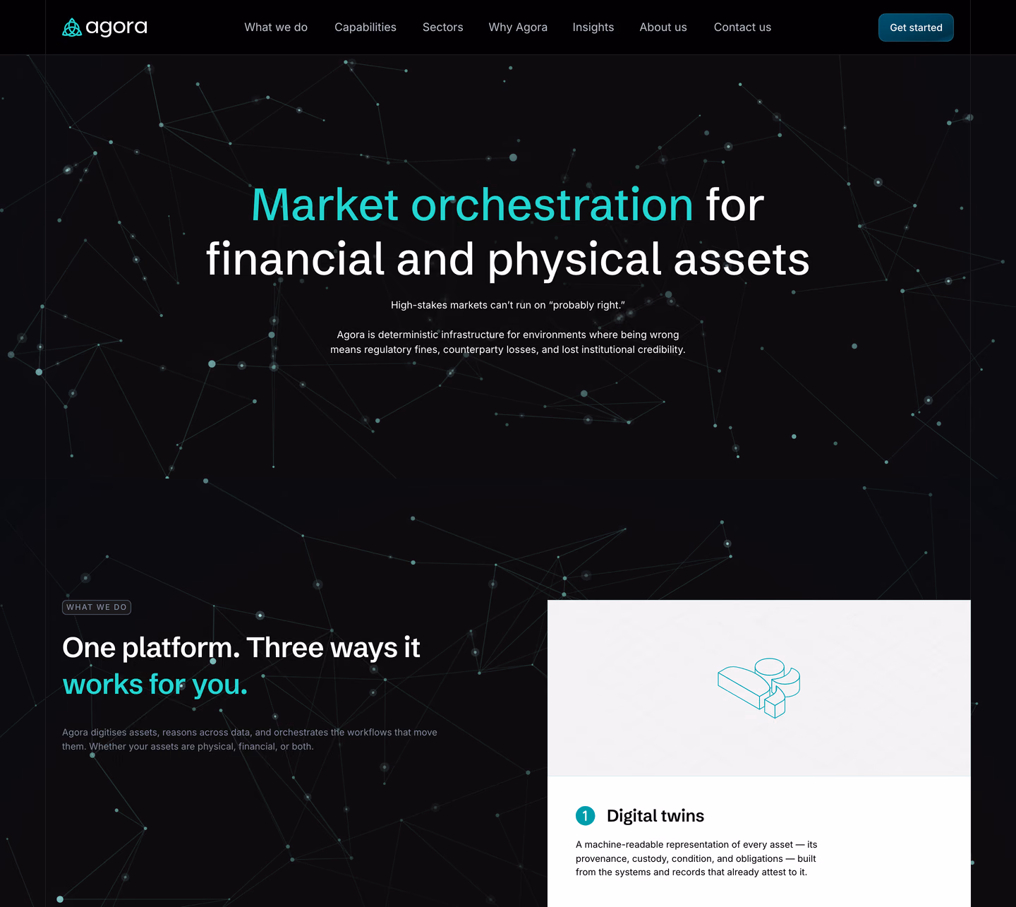 Agora website