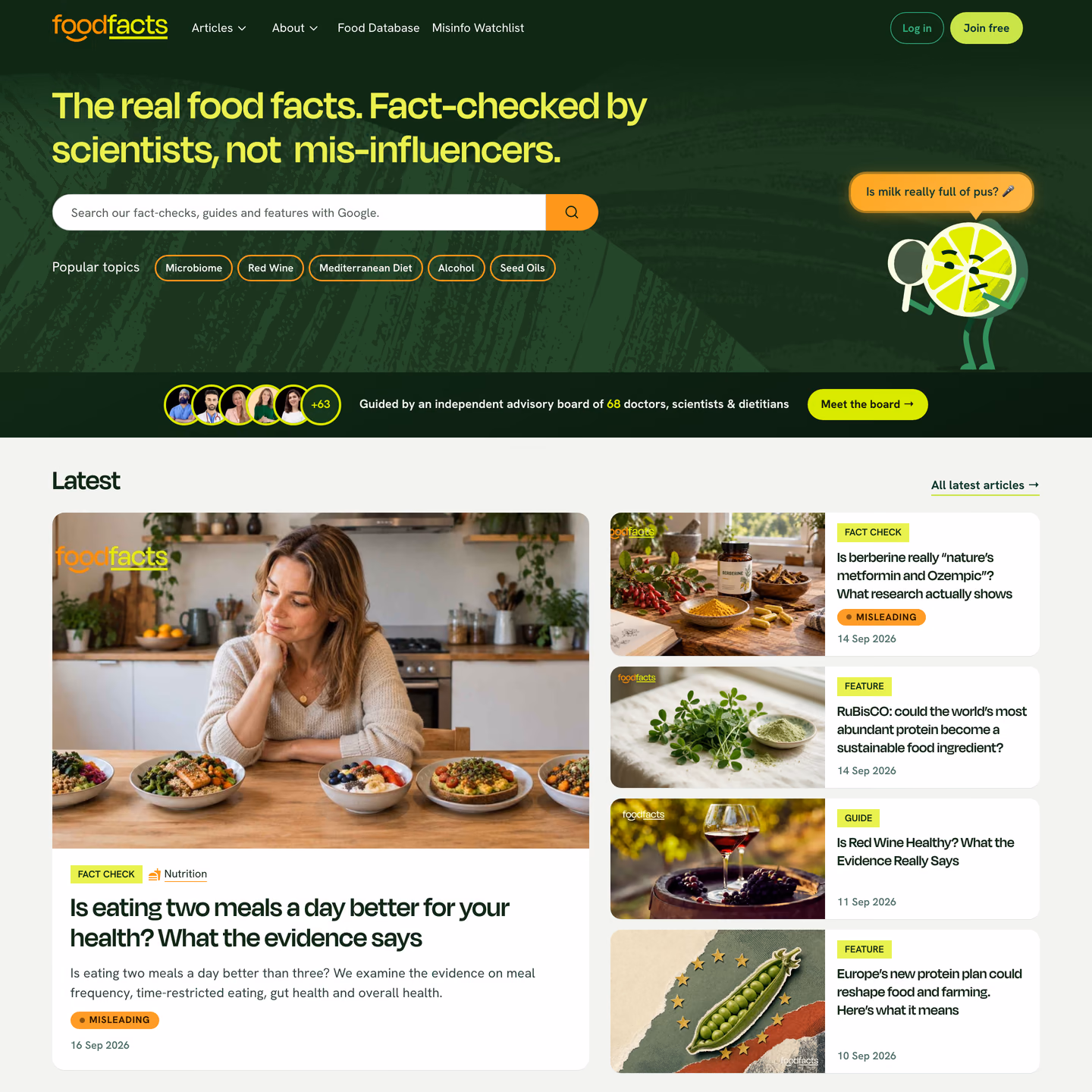 FoodFacts website
