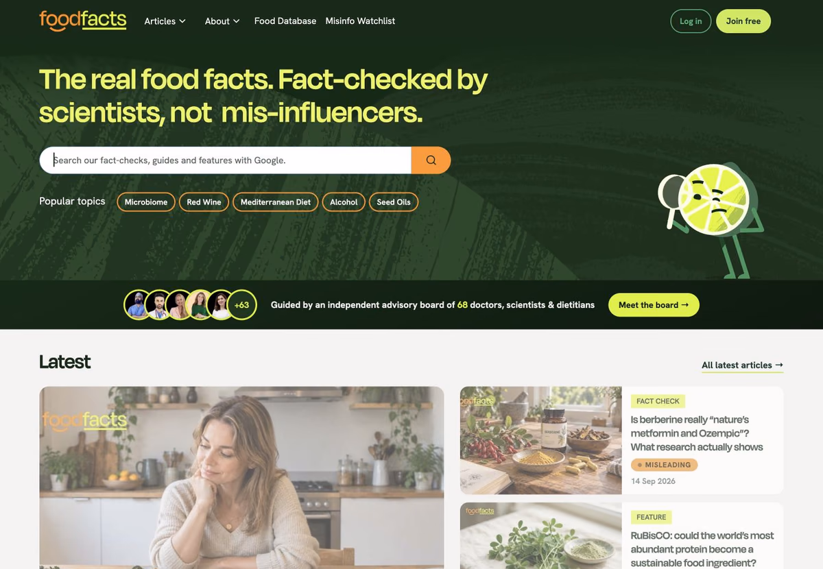 FoodFacts website