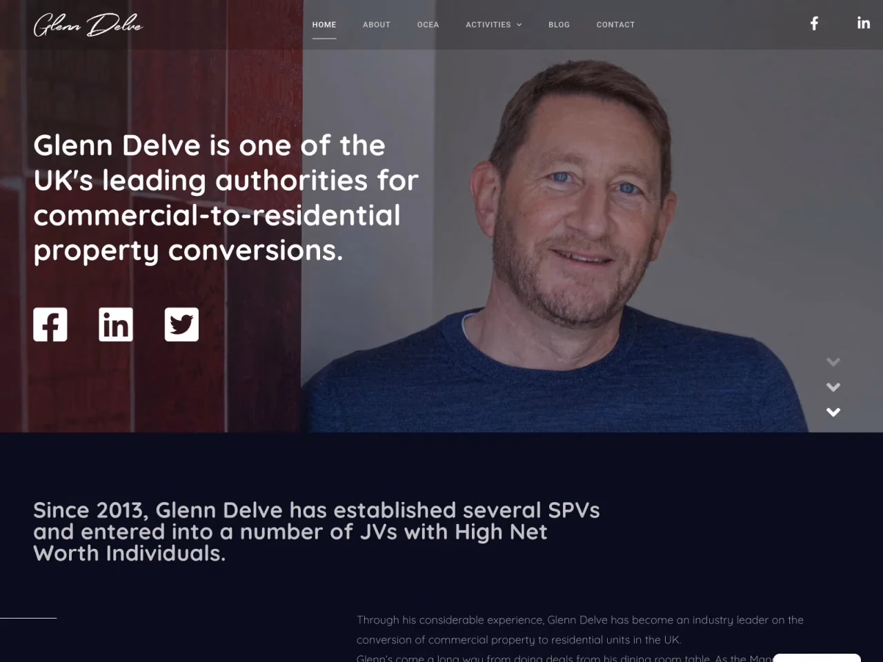 Glenn Delve website