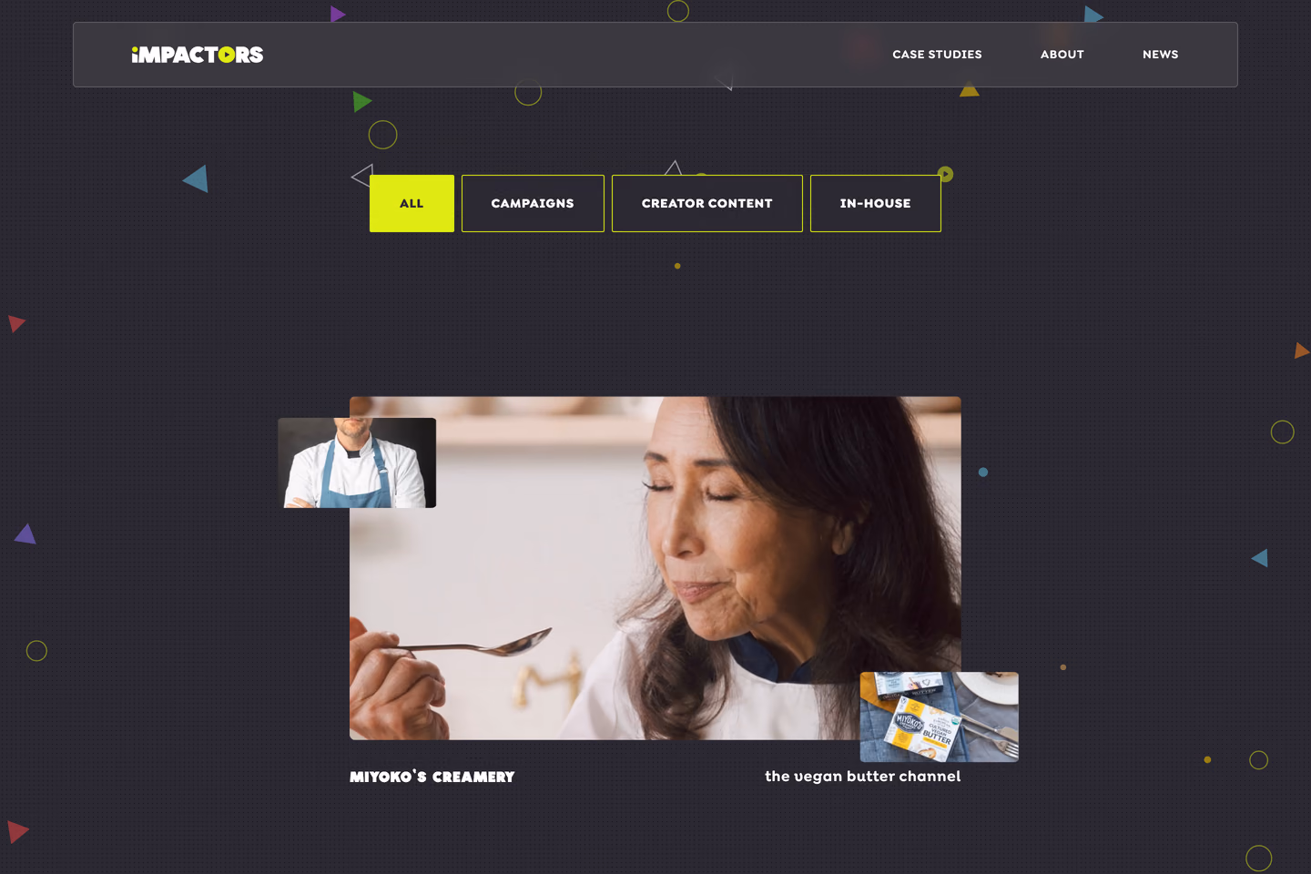 We Are Impactors case studies website
