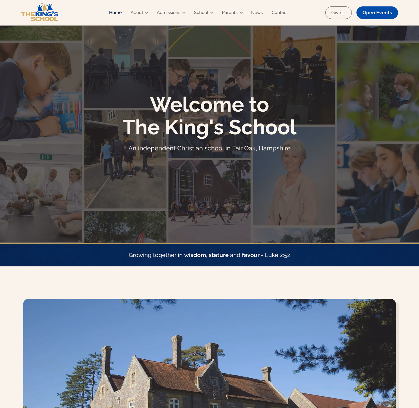 The King’s School website