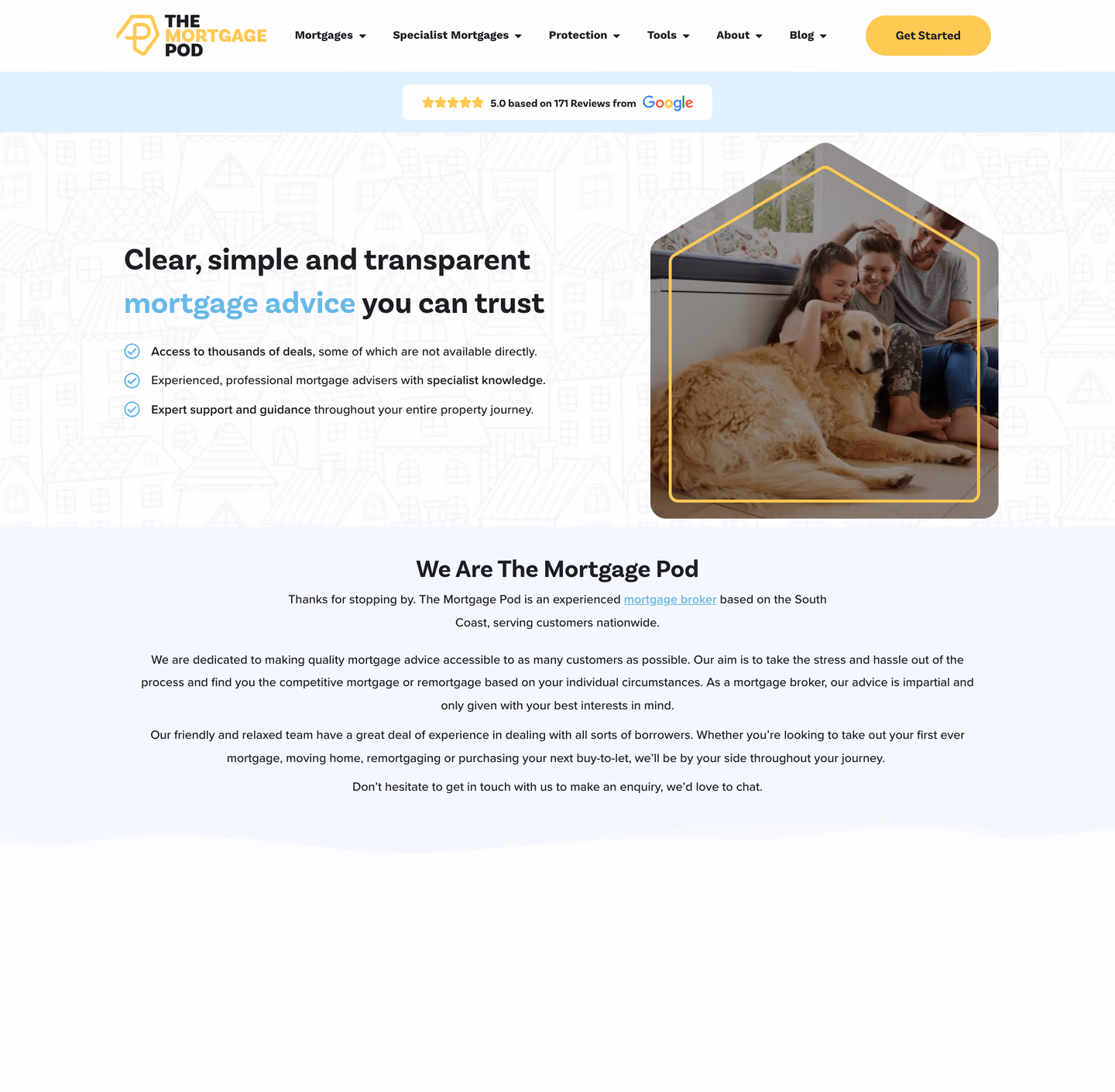 The Mortgage Pod website