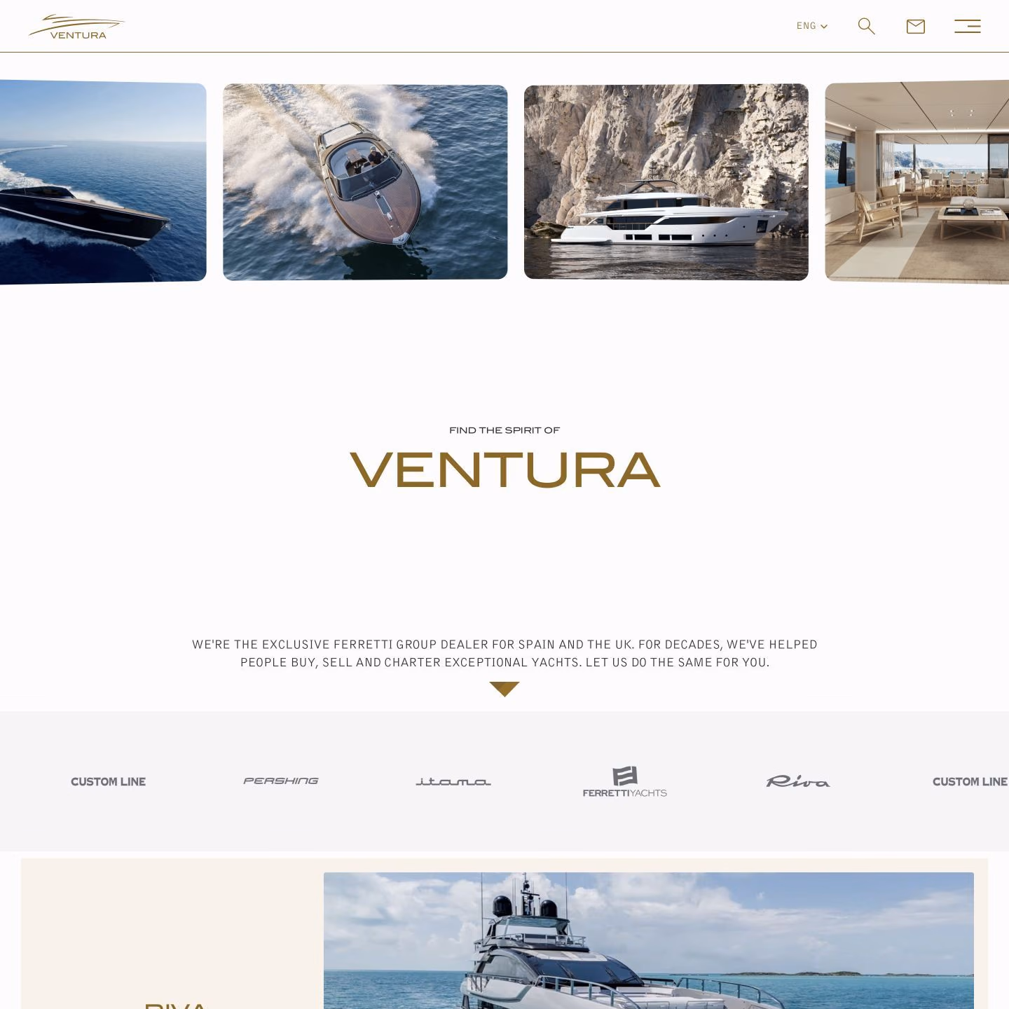 Ventura Yachts website