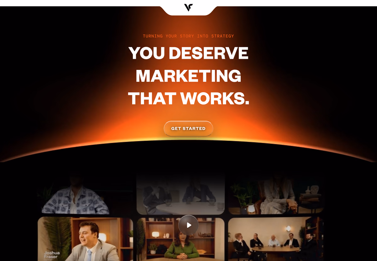 Vested Creative website