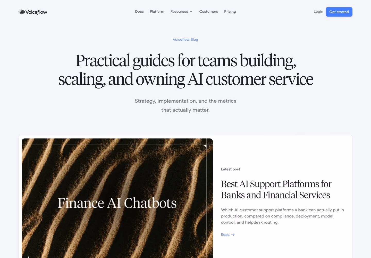 Voiceflow editorial website