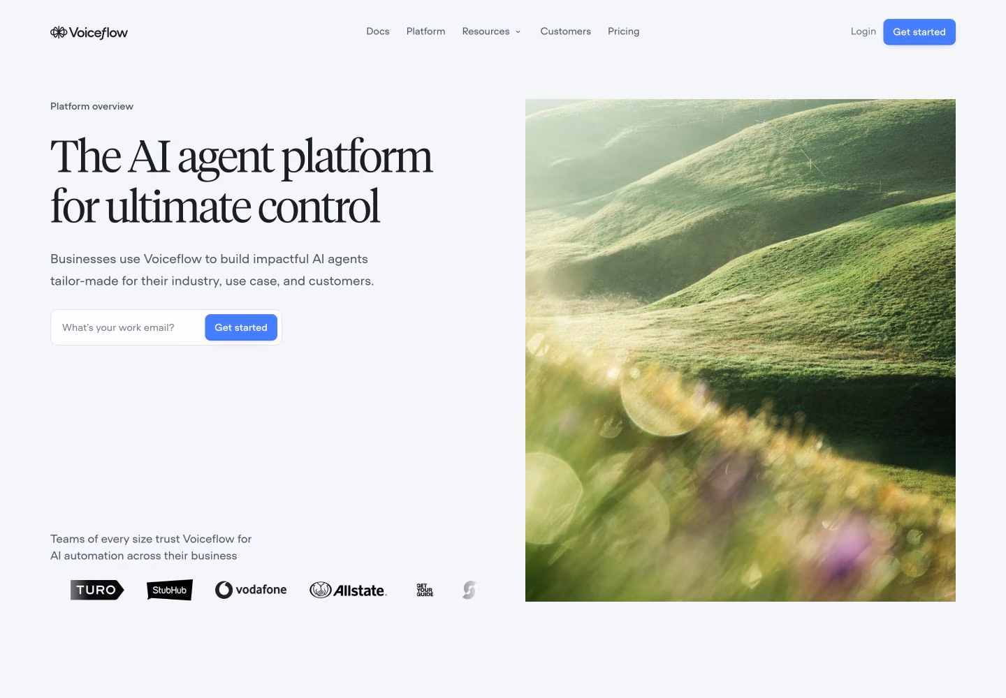 Voiceflow platform website